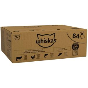 WHISKAS - 7+- Senior Wet Cat Food Pouches - 84 x 85 g - Mixed Selection in Jelly WHISKAS - 7+- Senior Wet Cat Food Pouches - 84 x 85 g - Mixed Selection in Jelly