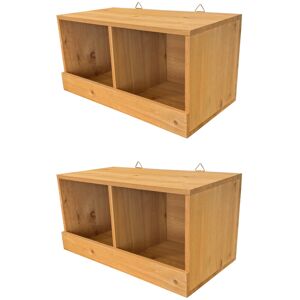 Selections Large Wooden Pigeon Birdhouse Garden Nest Box (Set of 2) Selections Large Wooden Pigeon Birdhouse Garden Nest Box (Set of 2)
