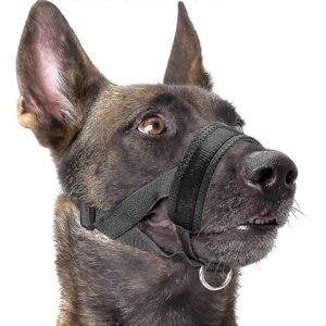 FURTALK (XXL, Black) Nylon Soft Dog Muzzle, Anti-bit, Anti-bark, Anti-chew, Adjustable R FURTALK (XXL, Black) Nylon Soft Dog Muzzle, Anti-bit, Anti-bark, Anti-chew, Adjustable R