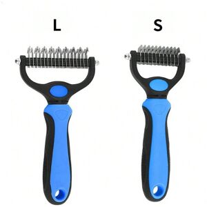 Gaatpot (Blue, L) A Pet Double-sided Knot Comb Dog Comb Dog Comb Cat Beauty Hair Removal Gaatpot (Blue, L) A Pet Double-sided Knot Comb Dog Comb Dog Comb Cat Beauty Hair Removal