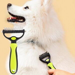 Gaatpot (Green, L) A Pet Double-sided Knot Comb Dog Comb Dog Comb Cat Beauty Hair Remova Gaatpot (Green, L) A Pet Double-sided Knot Comb Dog Comb Dog Comb Cat Beauty Hair Remova