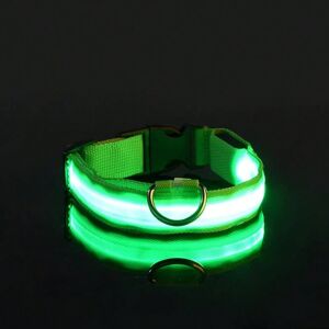 Gaatpot (green, L) Nylon LED Night Safety Flashing Glow In The Dark Dog Leash Dogs Lumin Gaatpot (green, L) Nylon LED Night Safety Flashing Glow In The Dark Dog Leash Dogs Lumin