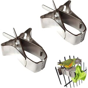 Unbranded (As show, One size) 2 Pieces Birds Pet Food Holder Parrot Bird Cage Clips Bird F Unbranded (As show, One size) 2 Pieces Birds Pet Food Holder Parrot Bird Cage Clips Bird F
