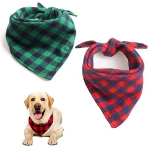 Unbranded (As show, One size) 2 Pieces Plaid Dog Scarf, Triangle Pet Scarf, Classic Plaid Unbranded (As show, One size) 2 Pieces Plaid Dog Scarf, Triangle Pet Scarf, Classic Plaid