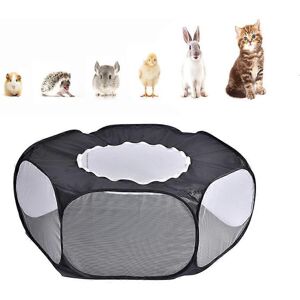 Unbranded (As show, One size) 1PCS (Black) Small Animal Playpen, Foldable Pet Playpen with Unbranded (As show, One size) 1PCS (Black) Small Animal Playpen, Foldable Pet Playpen with