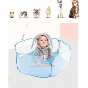 Unbranded (As show, One size) 1PCS (blue) Child, Small Animal Playpen, Foldable Pet Plaype Unbranded (As show, One size) 1PCS (blue) Child, Small Animal Playpen, Foldable Pet Plaype