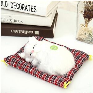 Unbranded (As show, One size) Cat Plush Simulation Games Sleeping with Bed Matte Durable M Unbranded (As show, One size) Cat Plush Simulation Games Sleeping with Bed Matte Durable M