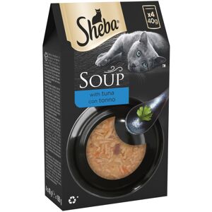 Sheba Classics Cat Food Wet - SOUP Cat Pouches with Tuna Fillets, 10 x 4 x 40g Sheba Classics Cat Food Wet - SOUP Cat Pouches with Tuna Fillets, 10 x 4 x 40g