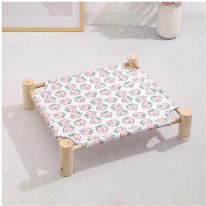 Unbranded (As show, One size) 1 Set (Peach) Solid Wood Canvas Pet Bed Dog Bed Cat Bed Quad Unbranded (As show, One size) 1 Set (Peach) Solid Wood Canvas Pet Bed Dog Bed Cat Bed Quad