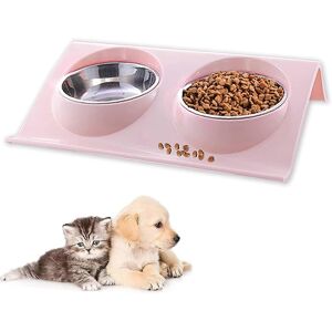 Unbranded (As show, One size) Pet Bowl Set, Dog Pet Feeder Bowl, 15 Tilt Double Food Bowl Unbranded (As show, One size) Pet Bowl Set, Dog Pet Feeder Bowl, 15 Tilt Double Food Bowl