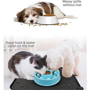 Unbranded (As show, One size) Dog and Cat Bowl Mat, Non-Slip Mat Under Pet Bowls, Waterpro Unbranded (As show, One size) Dog and Cat Bowl Mat, Non-Slip Mat Under Pet Bowls, Waterpro