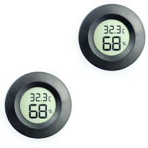 Unbranded (As show, One size) 2pcs Round Recessed Digital Electronic Temperature Humidity Unbranded (As show, One size) 2pcs Round Recessed Digital Electronic Temperature Humidity