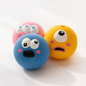 Unbranded Latex Squeaky Dog Toy Ball 5.5x5.5x4cm Funny Face Soft Puppy Interactive Fetch P Unbranded Latex Squeaky Dog Toy Ball 5.5x5.5x4cm Funny Face Soft Puppy Interactive Fetch P