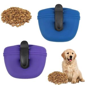 Unbranded (As show, One size) 2PCS Silicone Dog Treat Pouch-Small Training Bag-Portable Do Unbranded (As show, One size) 2PCS Silicone Dog Treat Pouch-Small Training Bag-Portable Do