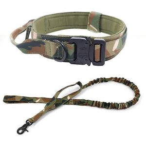 Unbranded (As show, One size) Tactical Collar Dog Collar Pet Outdoor Dog Traction Rope Lar Unbranded (As show, One size) Tactical Collar Dog Collar Pet Outdoor Dog Traction Rope Lar