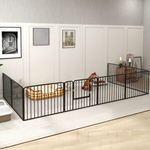 PawHut 60cm 8 Panels Heavy-Duty Dog Playpen for Small Dogs PawHut 60cm 8 Panels Heavy-Duty Dog Playpen for Small Dogs