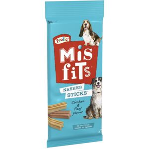 Frolic Misfits Nasher Sticks - Dog Treats for Medium Dogs - with Chicken and Bee Frolic Misfits Nasher Sticks - Dog Treats for Medium Dogs - with Chicken and Bee