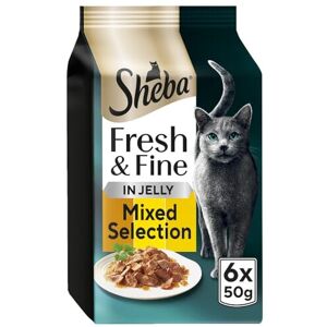 SHEBA Fresh and Fine Cat Pouches with Chicken and Turkey in Jelly 8x 6x50 g ? Ta SHEBA Fresh and Fine Cat Pouches with Chicken and Turkey in Jelly 8x 6x50 g ? Ta