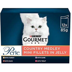Gourmet Perle Country Medley in Jelly Wet Cat Food 12x85G, Pack of 4 Gourmet Perle Country Medley in Jelly Wet Cat Food 12x85G, Pack of 4