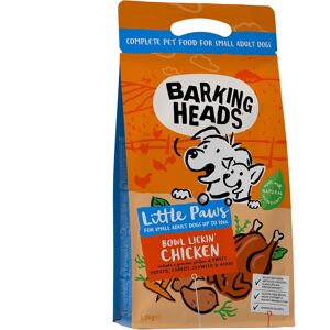Barking Heads Dry Dog Food for Small Breeds - Bowl Lickin' Chicken - 100% Natura Barking Heads Dry Dog Food for Small Breeds - Bowl Lickin' Chicken - 100% Natura
