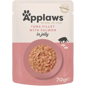 Applaws Natural Wet Cat Food Tuna and Salmon in Jelly Pouch for Adult Cats 16 x Applaws Natural Wet Cat Food Tuna and Salmon in Jelly Pouch for Adult Cats 16 x