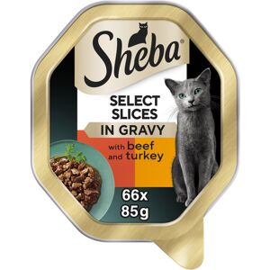 SHEBA Fresh & Fine Cat Pouches with Beef in Gravy, 22 x 85g SHEBA Fresh & Fine Cat Pouches with Beef in Gravy, 22 x 85g