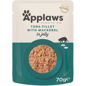 Applaws Natural Adult Wet Cat Food, Tuna Fillet with Mackerel in Jelly 70 g Pouc Applaws Natural Adult Wet Cat Food, Tuna Fillet with Mackerel in Jelly 70 g Pouc