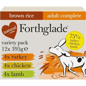 Forthglade Wet Dog Food Variety Pack (12 x 395g Trays) - Adult, Wholegrain Turke Forthglade Wet Dog Food Variety Pack (12 x 395g Trays) - Adult, Wholegrain Turke