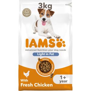 IAMS Low Fat Complete Dry Dog Food for Adult and Senior Dogs with Chicken 3 kg IAMS Low Fat Complete Dry Dog Food for Adult and Senior Dogs with Chicken 3 kg