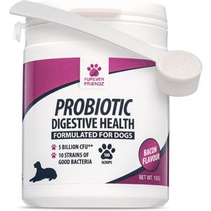 Furever Friendz Pet Supplies Dog Probiotic Powder ? Bacon Flavour Probiotic for Dogs ? Dog Digestive Suppleme Furever Friendz Pet Supplies Dog Probiotic Powder ? Bacon Flavour Probiotic for Dogs ? Dog Digestive Suppleme