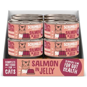 Scrumbles Natural Wet Cat Food, Salmon in Jelly 18x 80g Scrumbles Natural Wet Cat Food, Salmon in Jelly 18x 80g