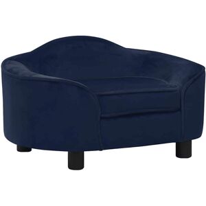 vidaXL Dog Sofa Blue 67x47x36 cm Plush - Dog Sofa vidaXL Dog Sofa Blue 67x47x36 cm Plush - Dog Sofa