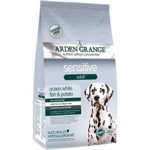 Arden Grange Sensitive Adult Dry Dog Food Grain Free, Fresh Ocean White Fish and Arden Grange Sensitive Adult Dry Dog Food Grain Free, Fresh Ocean White Fish and