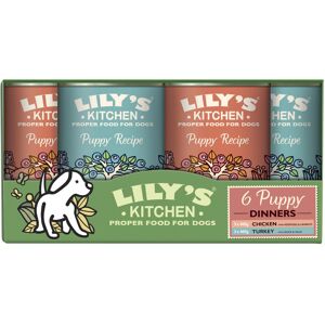 Lily's Kitchen Natural Puppy Wet Dog Food Multipack Grain-Free Recipe 6 x 400g Lily's Kitchen Natural Puppy Wet Dog Food Multipack Grain-Free Recipe 6 x 400g