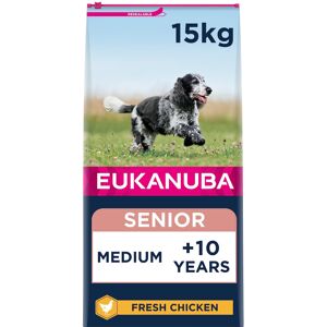 Eukanuba Complete Dry Dog Food for Senior Medium Breeds with Fresh Chicken 15 kg Eukanuba Complete Dry Dog Food for Senior Medium Breeds with Fresh Chicken 15 kg