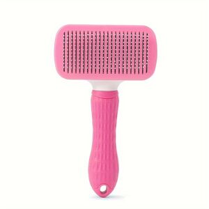 Unbranded (Pink) Easy-Clean Pet Grooming Brush - Silicone Dog & Cat Deshedding Comb, One-C Unbranded (Pink) Easy-Clean Pet Grooming Brush - Silicone Dog & Cat Deshedding Comb, One-C