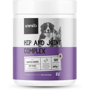 Animigo Hip & Joint Chews for Dogs & Cats - 120 Soft Chews with Glucosamine Animigo Hip & Joint Chews for Dogs & Cats - 120 Soft Chews with Glucosamine