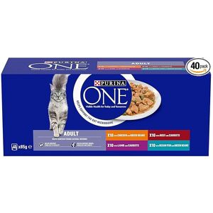 Unbranded PURINA ONE Adult Cat Food Mini Fillets in Gravy 40 x 85g Unbranded PURINA ONE Adult Cat Food Mini Fillets in Gravy 40 x 85g