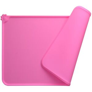 Unbranded (Pink, Thick 0.3cm) Dog Food Cat Mat Pet Feeding Bowl Placemat Waterproof Non Sl Unbranded (Pink, Thick 0.3cm) Dog Food Cat Mat Pet Feeding Bowl Placemat Waterproof Non Sl