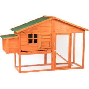 KCT Malaga Chicken Coop with Run Secure Bird Hen House Cage Extra Large KCT Malaga Chicken Coop with Run Secure Bird Hen House Cage Extra Large