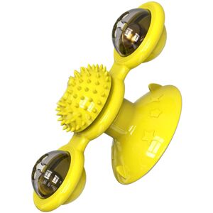 Unbranded Windmill Cat Toy Rotating Interactive Wall Door Yellow 69x75x158mm Unbranded Windmill Cat Toy Rotating Interactive Wall Door Yellow 69x75x158mm