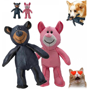 Unbranded 2-Pack Indestructible Bear Dog Chew Toy - Heavy Duty Unbreakable Design for Aggr Unbranded 2-Pack Indestructible Bear Dog Chew Toy - Heavy Duty Unbreakable Design for Aggr