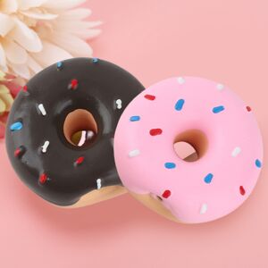 Unbranded 2-Pack Latex Donut Dog Toys Noise-Making Safe Chew Training Fun Unbranded 2-Pack Latex Donut Dog Toys Noise-Making Safe Chew Training Fun
