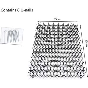 Unbranded (35x43cm) Garden Cat Dogs Repellent Mat With Prickle Strips Keep Away Spike Safe Unbranded (35x43cm) Garden Cat Dogs Repellent Mat With Prickle Strips Keep Away Spike Safe