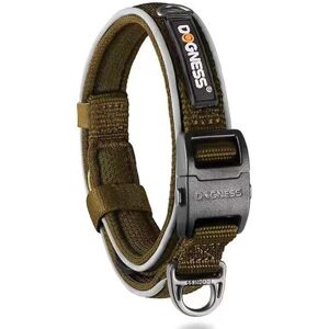 GreenZech (Brown, XL) Reflective Dog Collar Comfort Soft Neoprene Padded Nylon Ultra Safet GreenZech (Brown, XL) Reflective Dog Collar Comfort Soft Neoprene Padded Nylon Ultra Safet