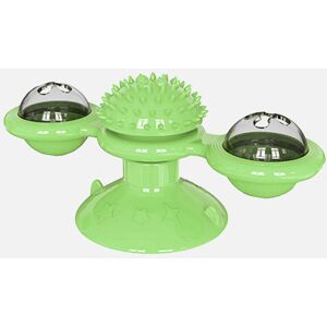 GreenZech (Green) Rotating Turntable Cat Toy Pet Suction Cup Pet Ceaning Toy Comb Brushing GreenZech (Green) Rotating Turntable Cat Toy Pet Suction Cup Pet Ceaning Toy Comb Brushing