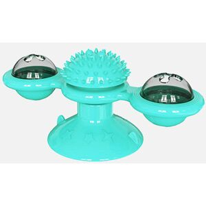 GreenZech (Blue) Rotating Turntable Cat Toy Pet Suction Cup Pet Ceaning Toy Comb Brushing GreenZech (Blue) Rotating Turntable Cat Toy Pet Suction Cup Pet Ceaning Toy Comb Brushing
