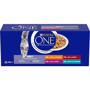 PURINA ONE Adult Cat Food Mini Fillets in Gravy 40x85g PURINA ONE Adult Cat Food Mini Fillets in Gravy 40x85g