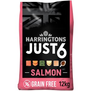 Harringtons Just 6 Complete Grain Free Hypoallergenic Salmon & Veg Dry Adult Dog Harringtons Just 6 Complete Grain Free Hypoallergenic Salmon & Veg Dry Adult Dog