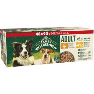 James Wellbeloved Adult Dog Food Mixed Selection in Gravy Pouch 48 x 90 g James Wellbeloved Adult Dog Food Mixed Selection in Gravy Pouch 48 x 90 g